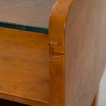 A pair of bedside tables, 1930's/40's.