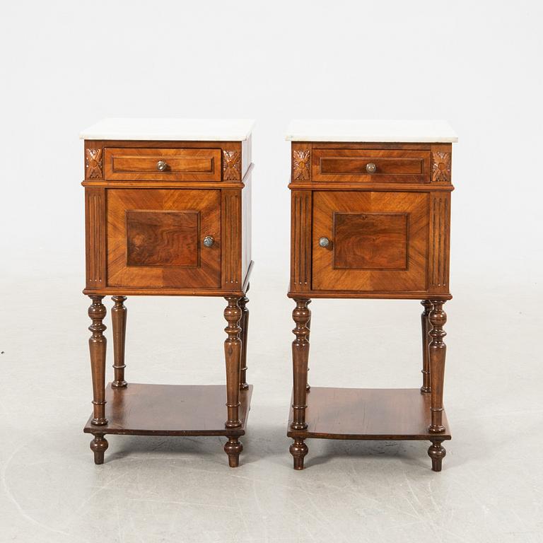 Sängbord, ett par, 1900-talets första hälft.