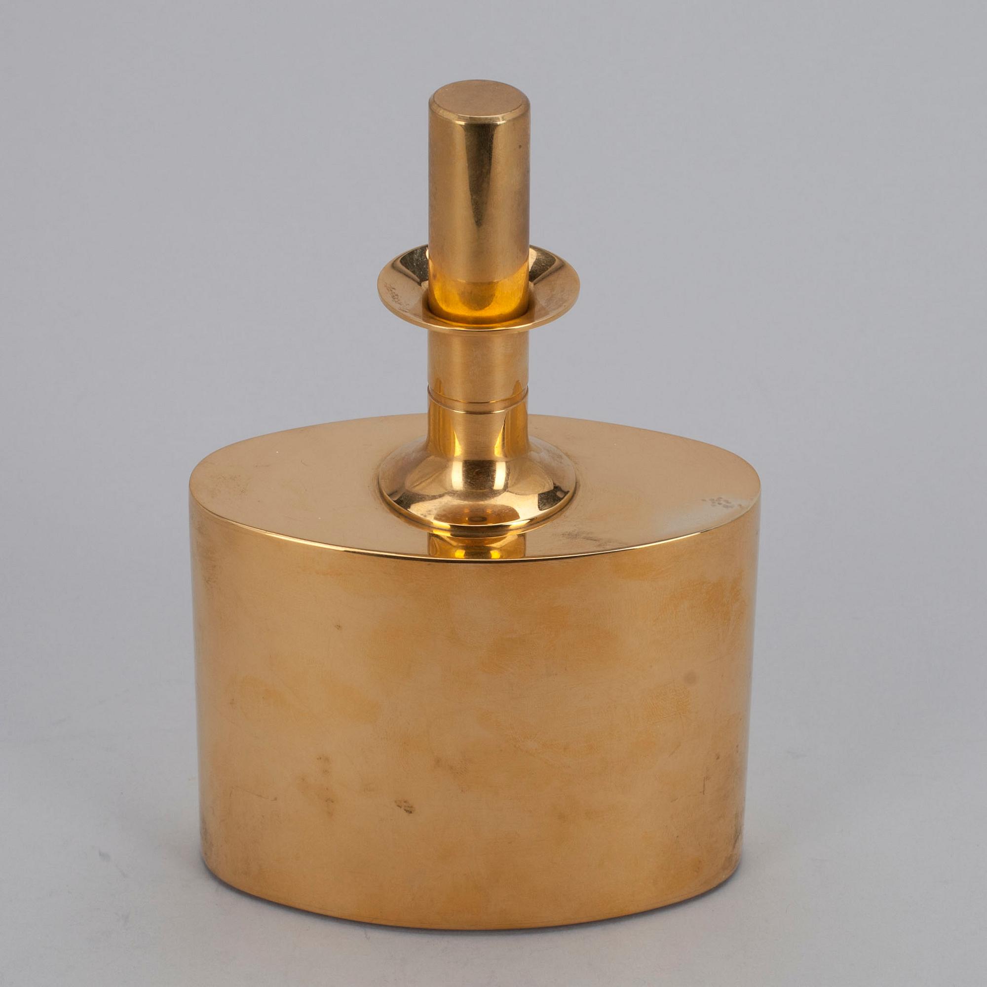 FICKPLUNTA och SUPKOPPAR, 2 st, mässing, Skultuna, Pierre Forssell, 1900-talets senare hälft.