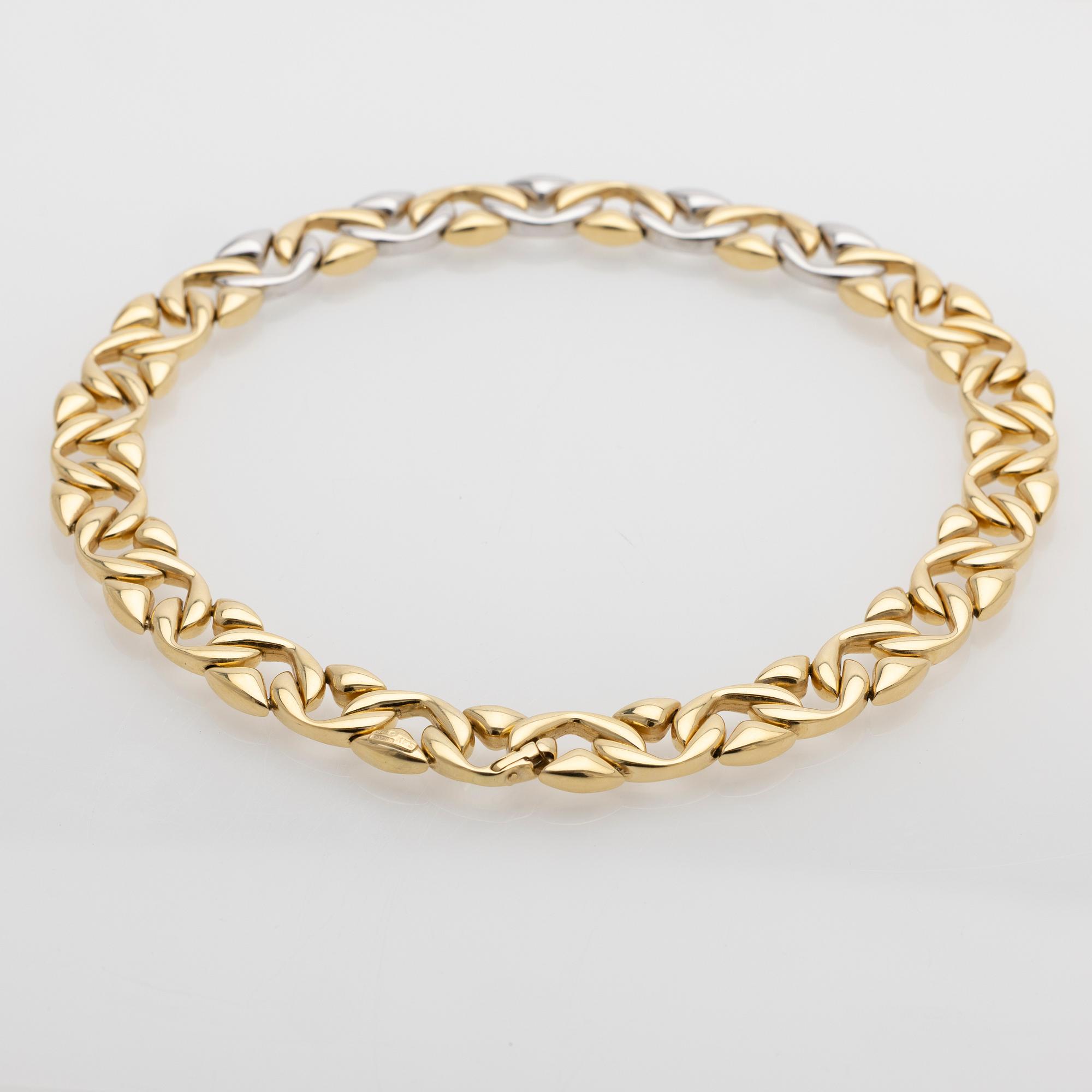 Collier, 18K guld med briljanter, Chiampesan, Italien.