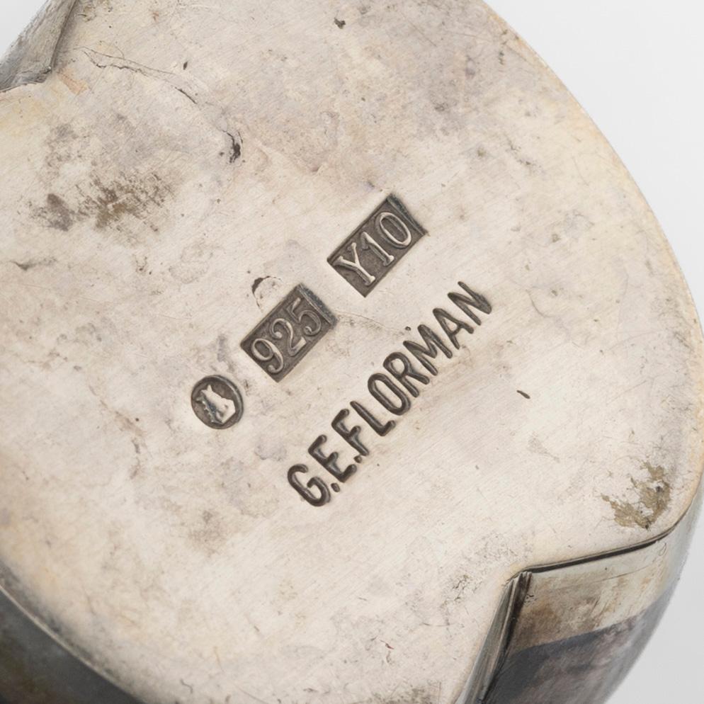 Snapsglas, sterlingsilver, G.E Florman, Stockholm, 1997.