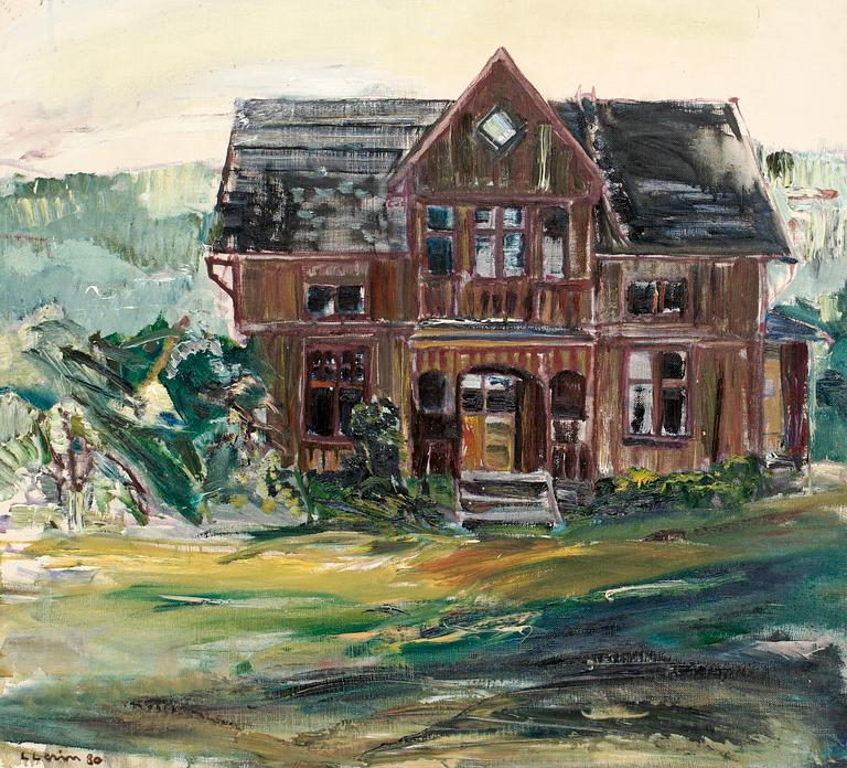 Lars Lerin, "Öde Hus" (Deserted house).