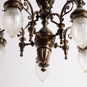 Ceiling lamp, circa 1900.