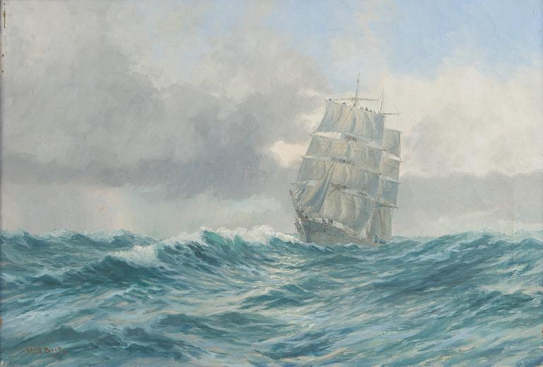 Adolf Bock, Ship at Sea.