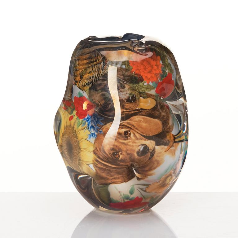 Per B. Sundberg, a glass vase, Orrefors, Sweden, 1999.