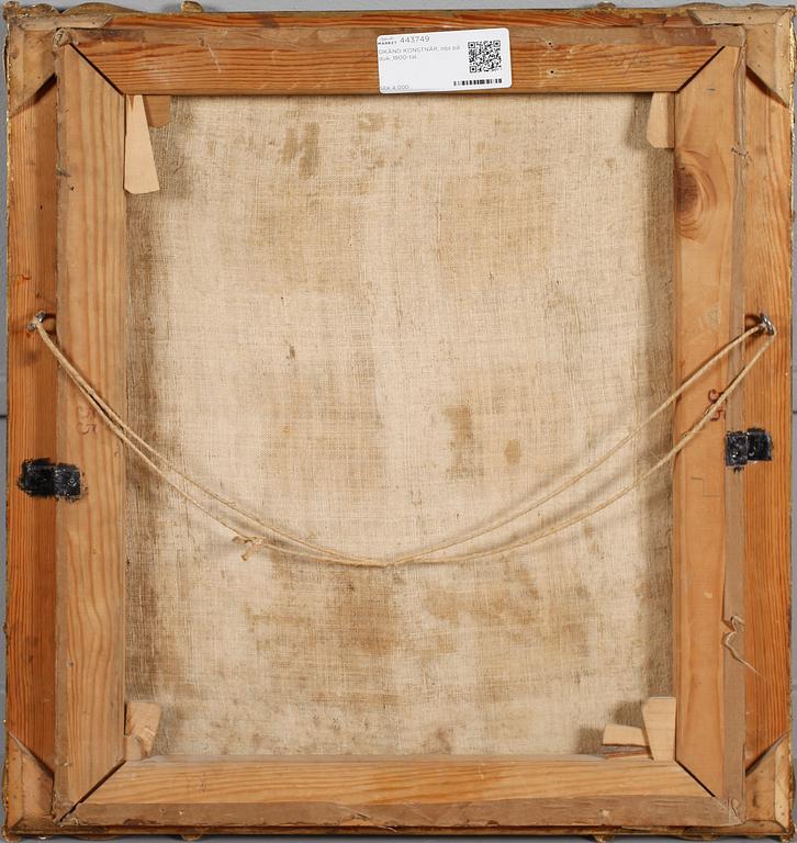 OKÄND KONSTNÄR, olja på duk, 1800-talets andra hälft.