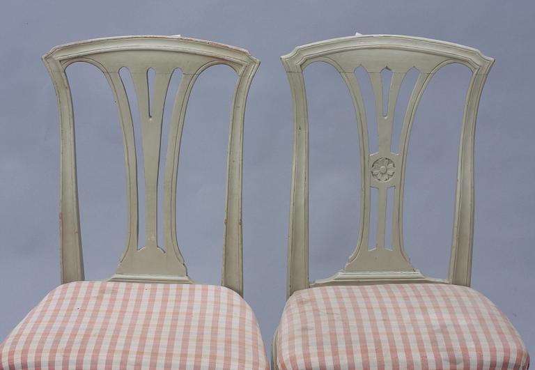 STOLAR 6+2 st, gustavianska, 1700-talets slut.