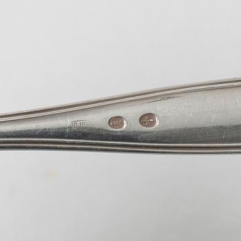 21 pieces of silver cutlery, 20th century.