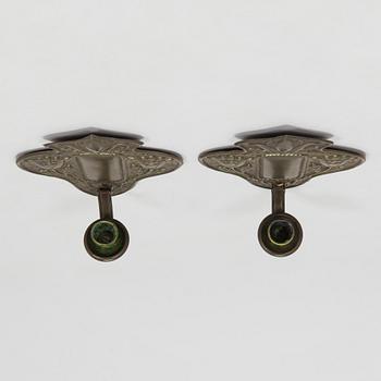 Antti Hakkarainen, a pair of 1930s '1100' candle wallsconce for Taidetakomo Antti Hakkarainen.