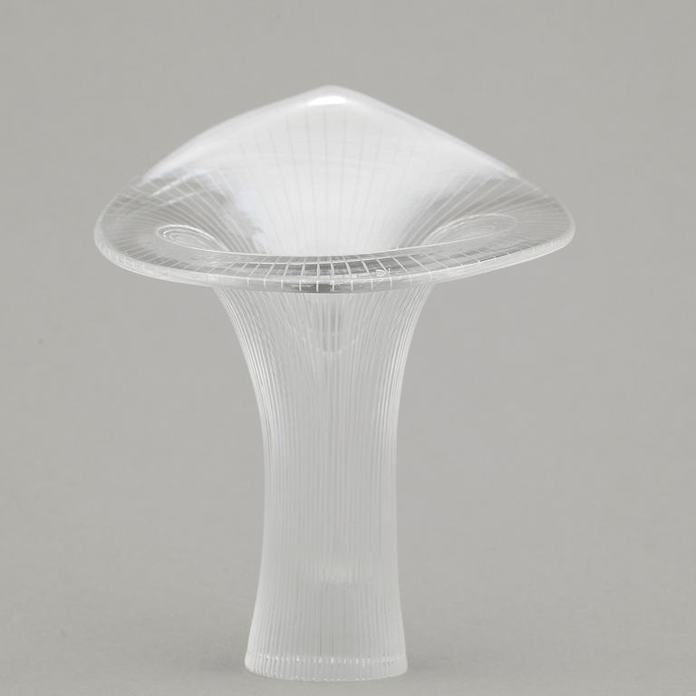 VAS, glas, "Kantarelli" Tapio Wirkkala, Iittala, omkring 1900-talets mitt.