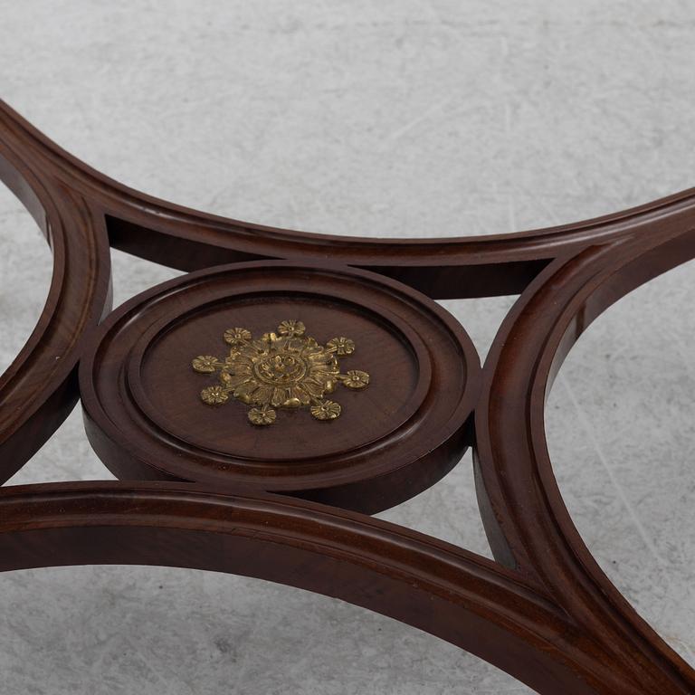 Sofa, 2 chairs, stool, table, Empire style, 5 pieces, 20th century.