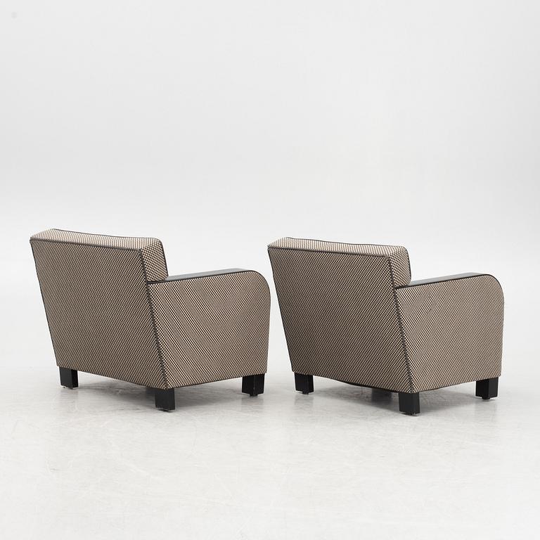 A pair of Art Déco armchairs, 1930's.