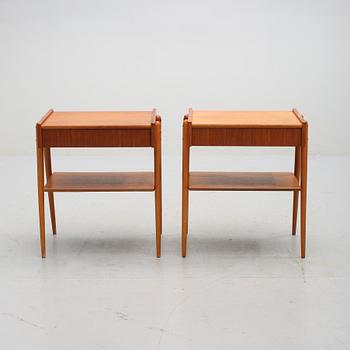 SÄNGBORD, ett par,Carlström & Co, 1960-tal.