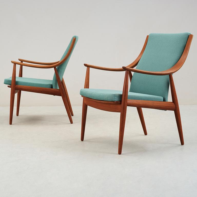 FÅTÖLJER, ett par, France & Son, Danmark, 1960-tal.