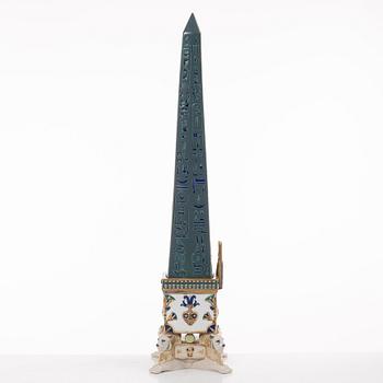 Lladró, figurine, "Thotmes I obelisk (green)", Spain.