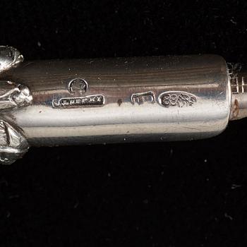 A FABERGÉ silver penn, workmaster Julius Rappoprt, St. Petersburg 1899-1908.