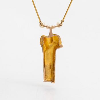 Björn Weckström, collier, "Moln", 14K guld med odlade pärlor, Lapponia.