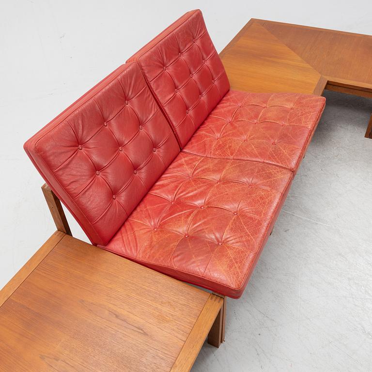 Torben Lind & Ole Gjerlov, an eight-piece modular teak sofa, France & Son, Denmark.