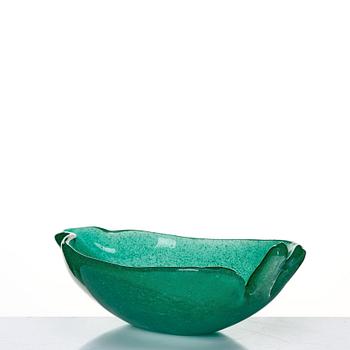 Tyra Lundgren, an "a Bollicine" glass bowl, Venini, Murano, Italy ca 1940.