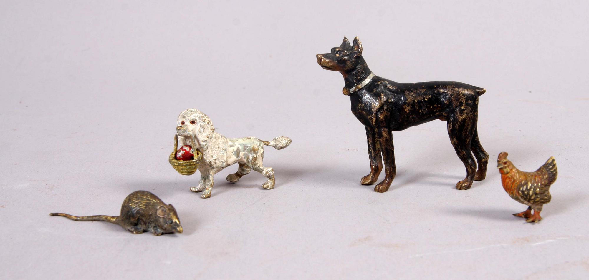 FIGURINER, 4 st, Wienerbronser.