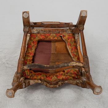 Stol, senbarock, 1700-tal.