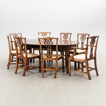 Dining group 11 dlrs England mid-20th century.