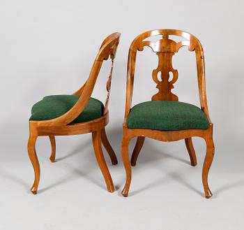 STOLAR, 1 par, s k Göteborgsstolar, sent 1800-tal.