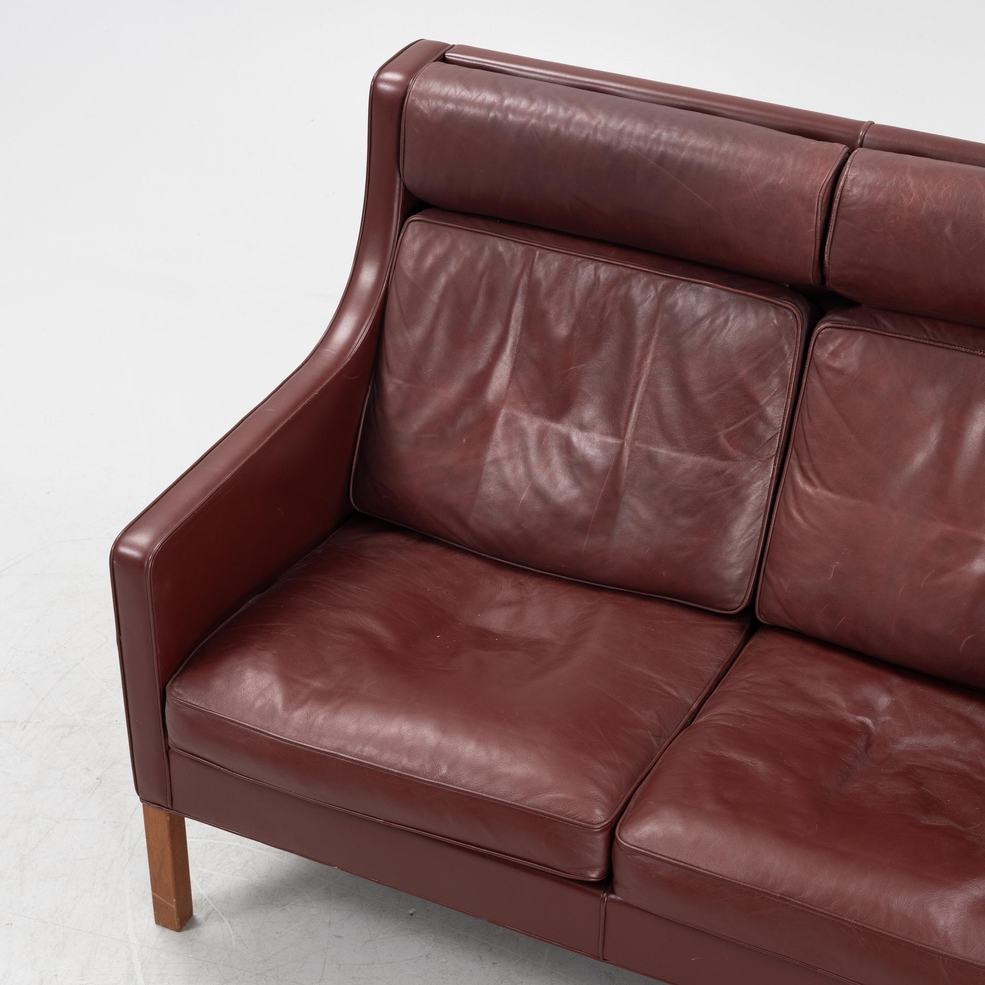 Børge Mogensen, a model 2432 sofa, Fredericia Stolefabrik, Denmark, second half of the 20th century.