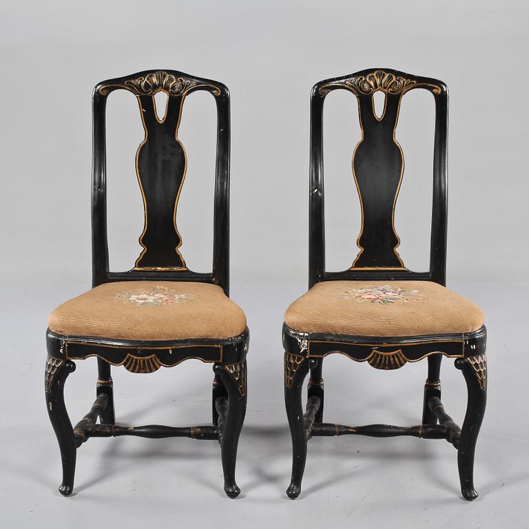 STOLAR, ett par, rokoko, 1700-tal.