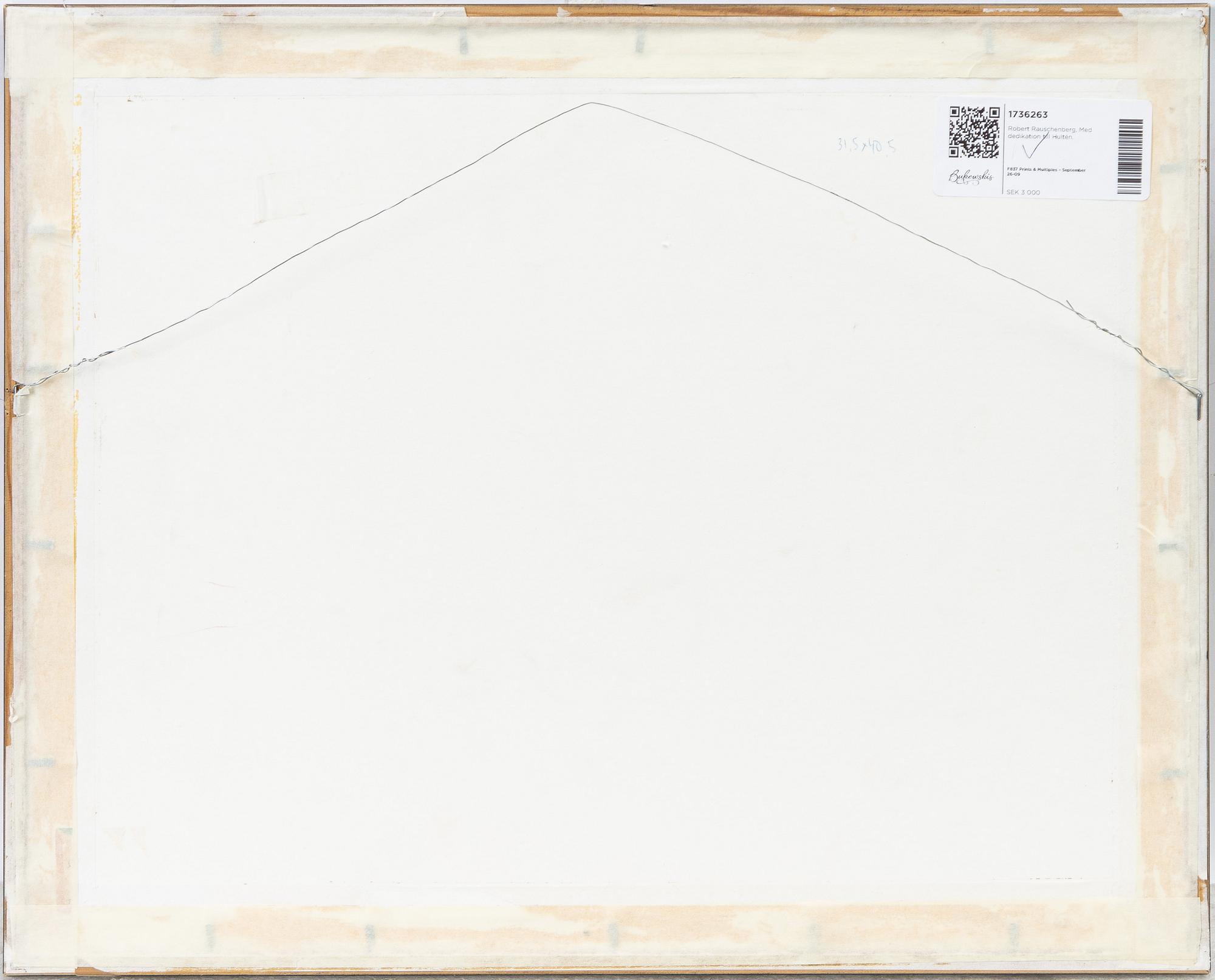Robert Rauschenberg, Untitled.