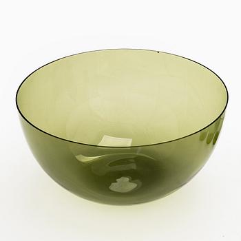 Timo Sarpaneva, Pullo "Lintupullo" sekä juomalaseja 6 kpl ja kulho, i-sarja, Iittala, Suomi, 1900-luvun puoliväli.