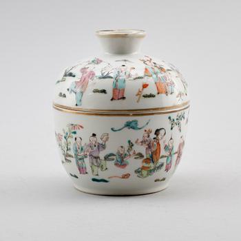 LOCKSKÅL, porslin, Kina, 1800-/1900-tal.