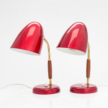 A pair of mid-20th century table lamps, Stockmann, Finland.