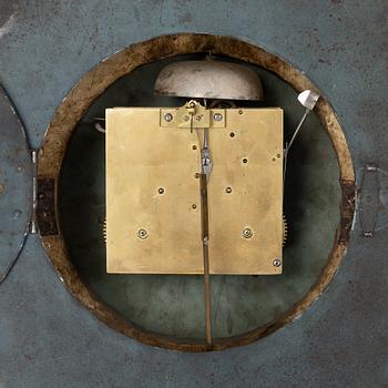 A Gustavian giltwood and parcel-gitl cartel clock by Per Henrik Beurling (Stockholm 1783-1806).