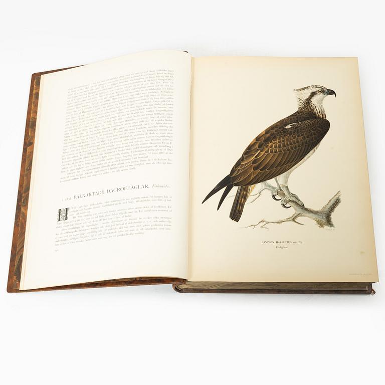 The von Wright brothers, book work, 3 volumes, "Swedish Birds", A. Börtzells tryckeri AB, Stockholm, 1927-1929.