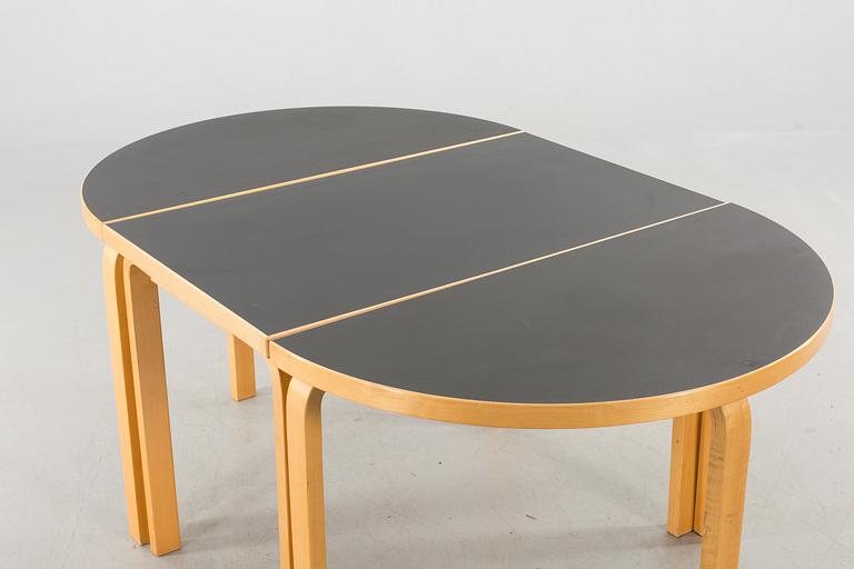 ALVAR AALTO, a 3 piece dining table.