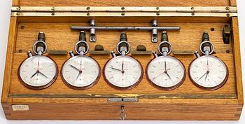 Omega, sekuntikelloja, 5 kpl, Rattrapante, kronografi, 65 mm.