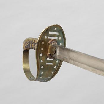 Sabel, svensk, för kavalleriet m/1867-93 med balja.