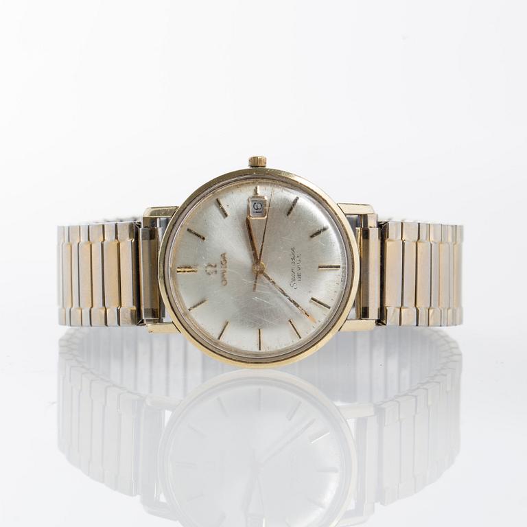 ARMBANDSUR, Omega Seamaster , De ville, guld och stål. Ej originallänk.