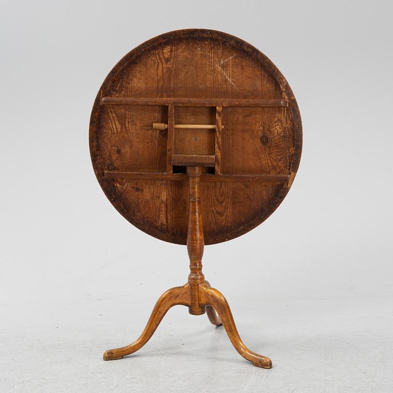 A Swedish tilt top table, early 19th Century.