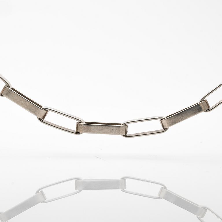 K-J Johansson, Neck chain, silver, 1975, Gothenburg.