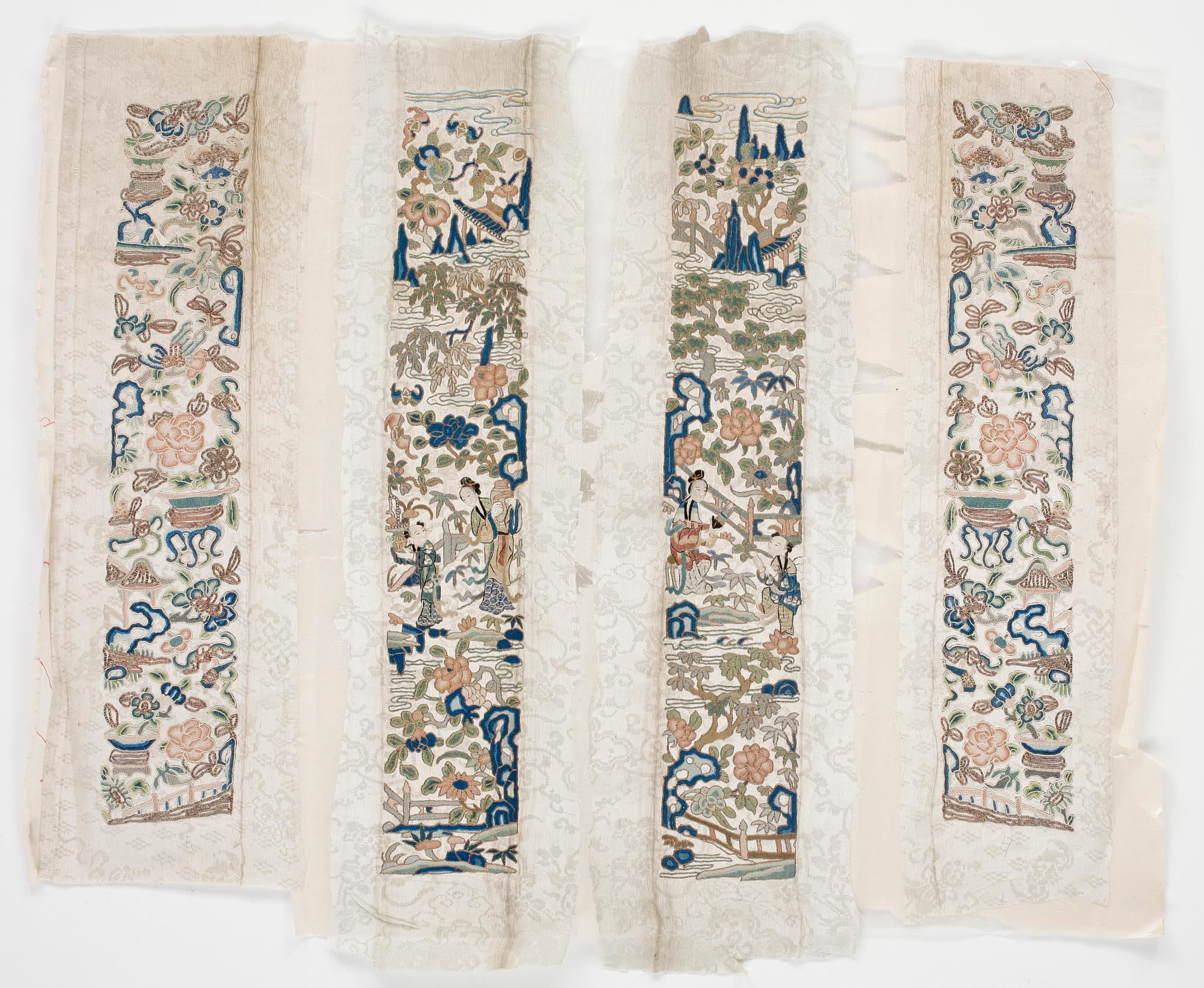 PEKINGSÖMNAD, 4 delar, Kina, Omkring 1800/1900.