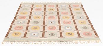 A swedish flat weave carpet, 200 x 160 cm.