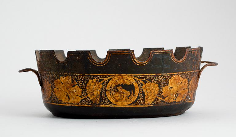 GLASSKÖLJARE, plåt, 1800-tal.