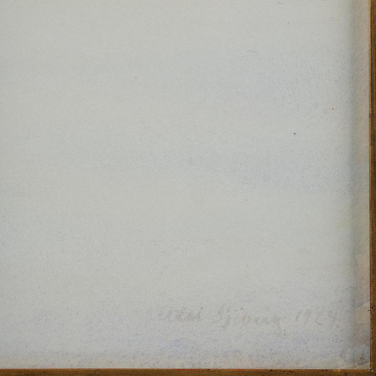 Axel Sjöberg, "Snö” (Snow), motif from Sandhamn.