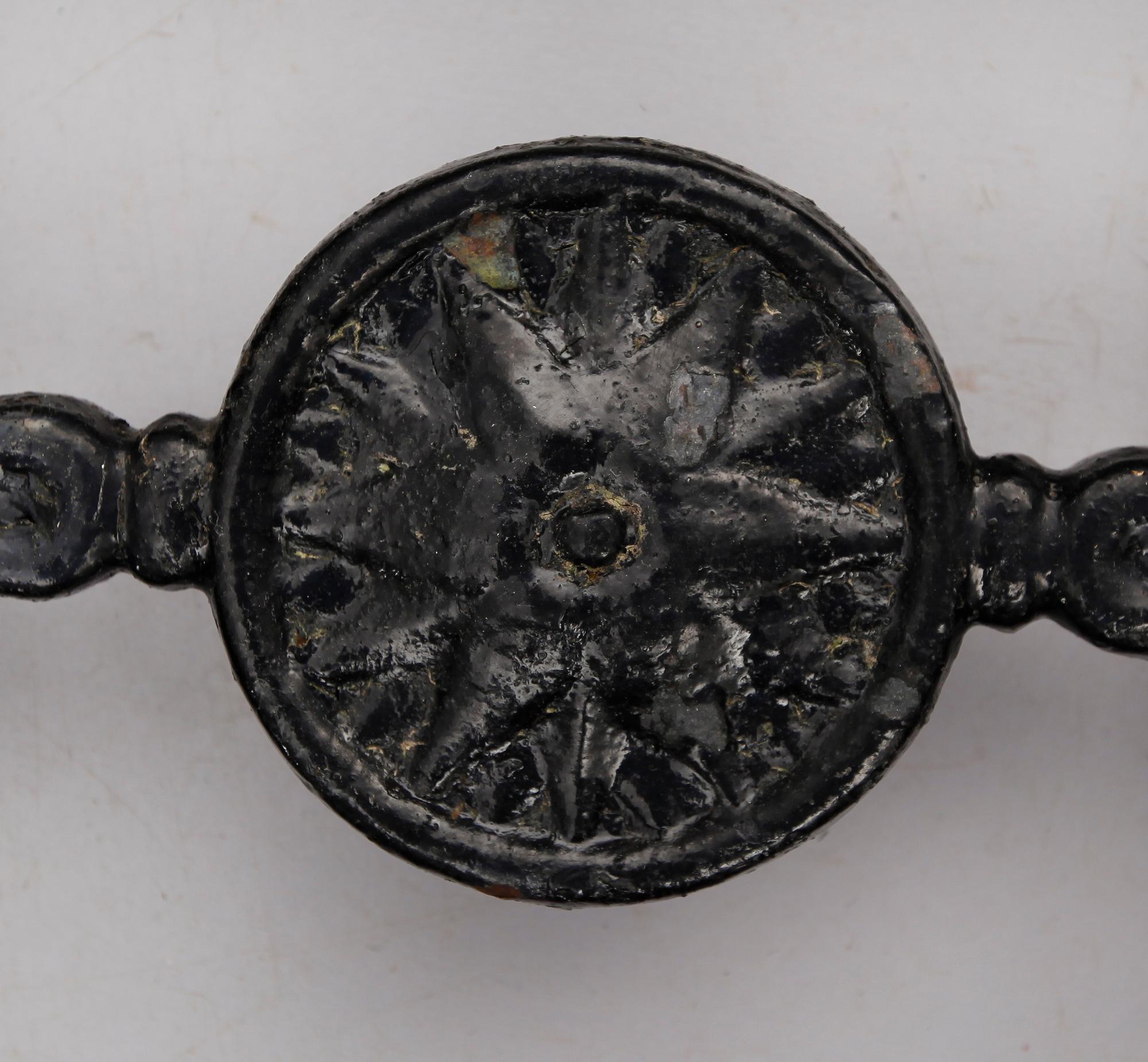 SOFFGAVLAR, 2 st, gjutjärn, Folke Bensow, Näfvekvarn nr 3.