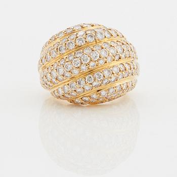 Cartier ring 18K guld med runda briljantslipade diamanter.