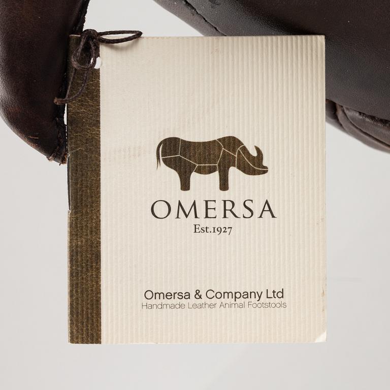 Dimitri Omersa & Co, a Hippopotamus foot stool, 21st century.