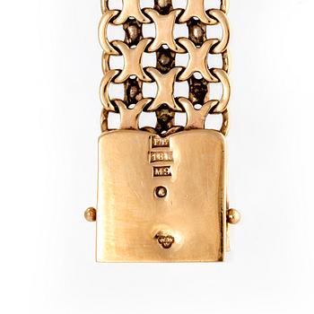 Armband 18K guld X-länk Stockholm 1962.