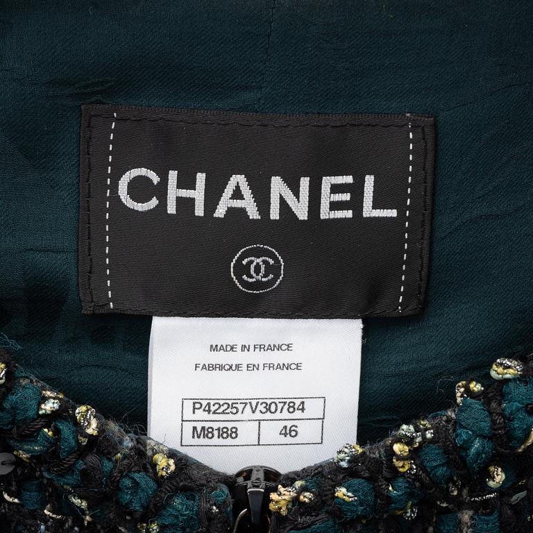 Chanel, jacka/kavaj, fransk storlek 46.